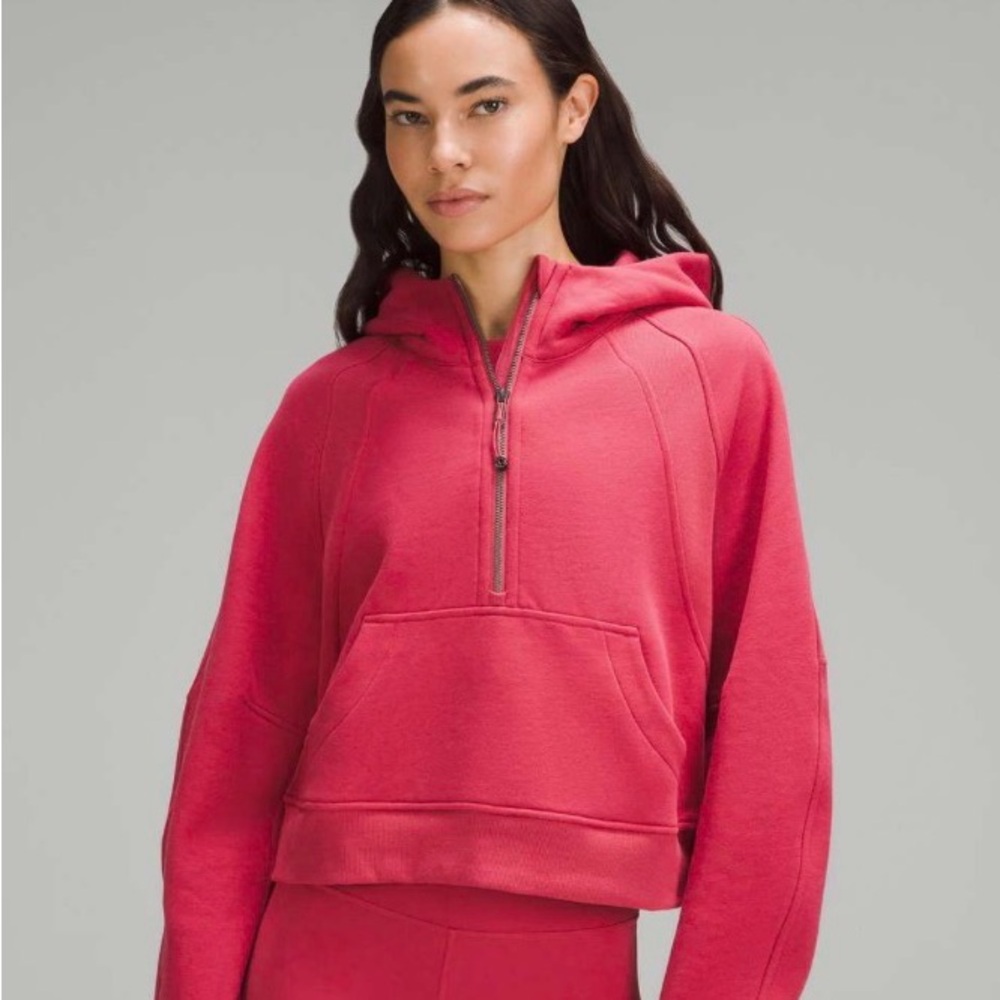 Lululemon Athletica Red Half-Zip Hoodie
